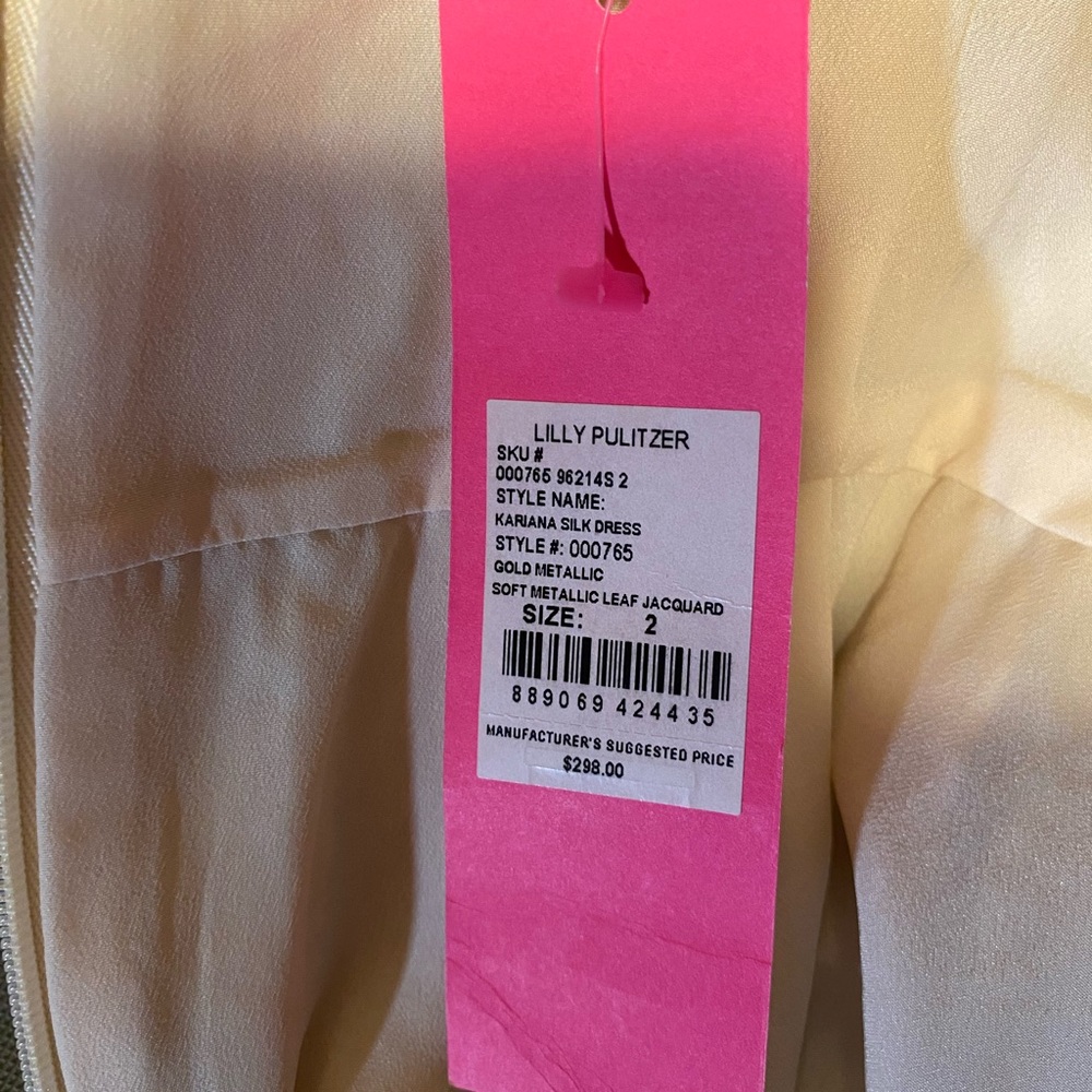 Lilly Pulitzer Cream Strapless Dress - Picture 7 of 7